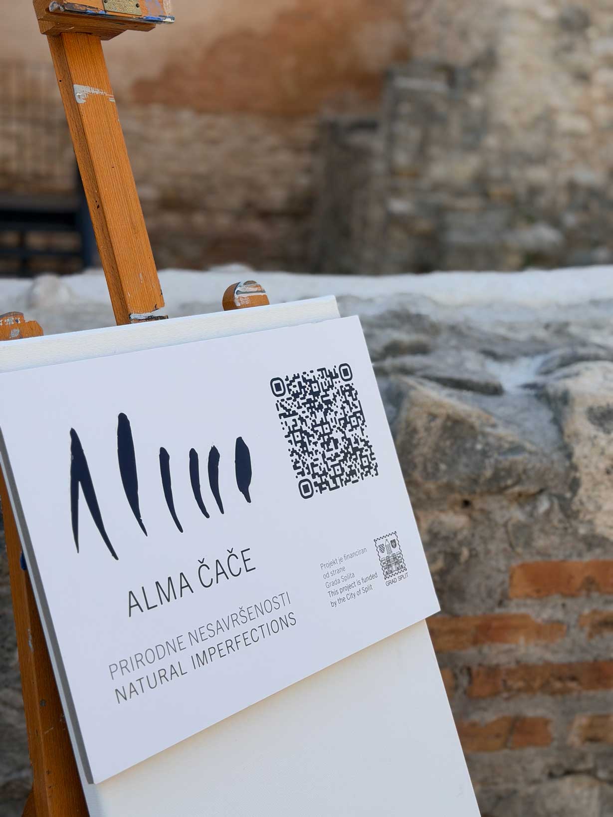 Alma Čače — performances in the Diocletian's Palace, the "Natural Imperfections" project, 2026