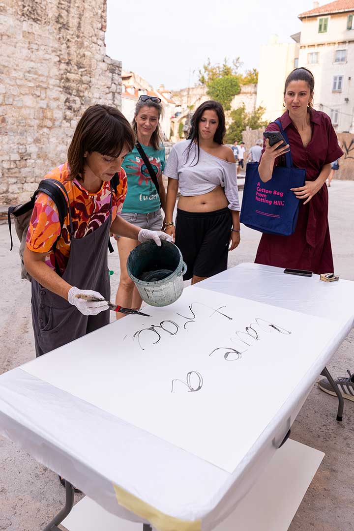 Alma Čače — performances in the Diocletian's Palace, the "Natural Imperfections" project, 2026