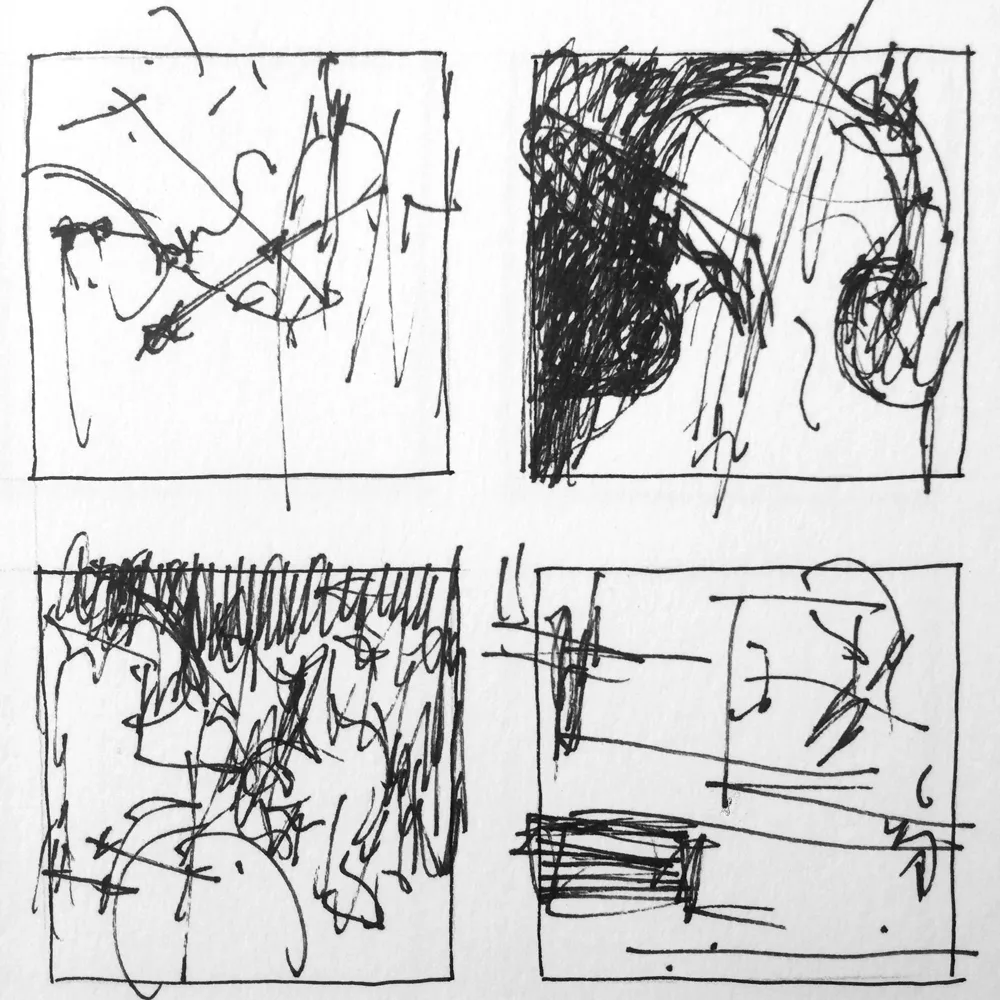 alma_cace_concert_III_ball_pen_paper_laminated_on_wood_4x4_cm