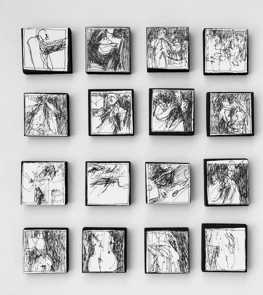 alma_cace_drawings_from_the_drawer_II_ball_pen___paper_laminated_on_wood_5x5_cm_16_pieces