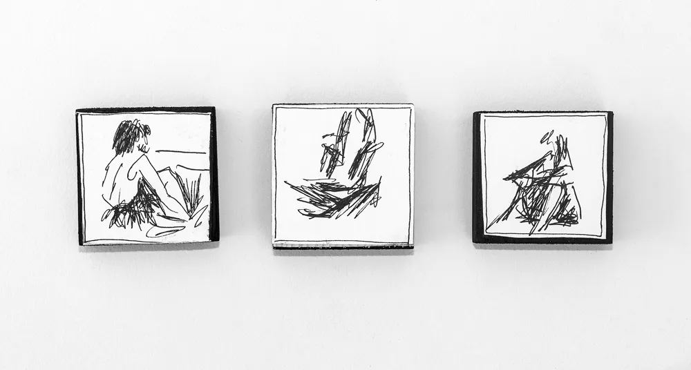 alma_cace_drawings_from_the_drawer_V_ball_pen_paper_laminated_on_wood