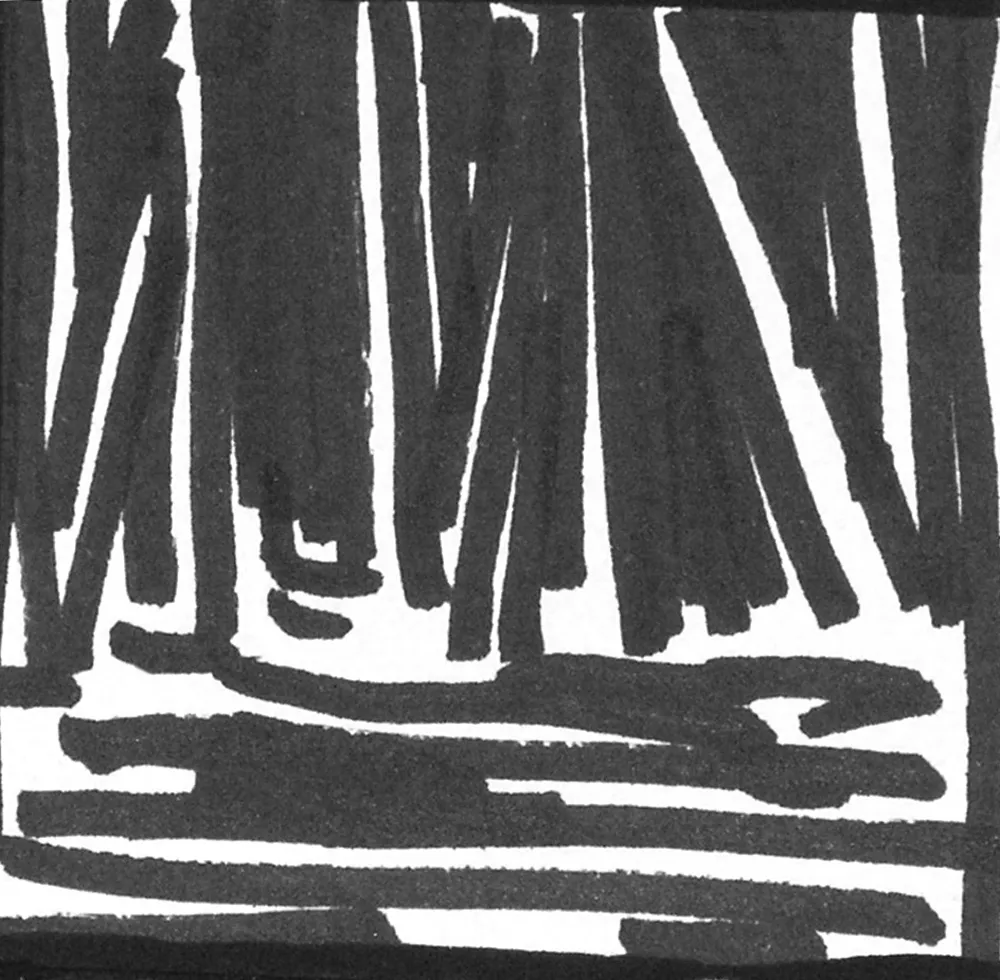 alma_cace_night_scene_I_felt_pen_paper_laminated_on_wood_4x4_cm